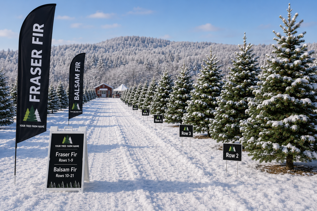 Tree Farm Row and Area Identification & Wayfinding Package