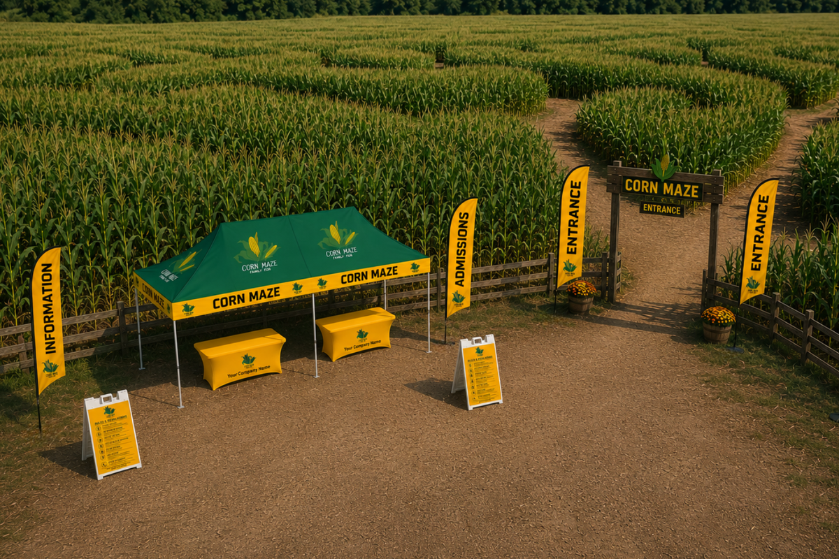 Corn Maze Entrance and Admissions